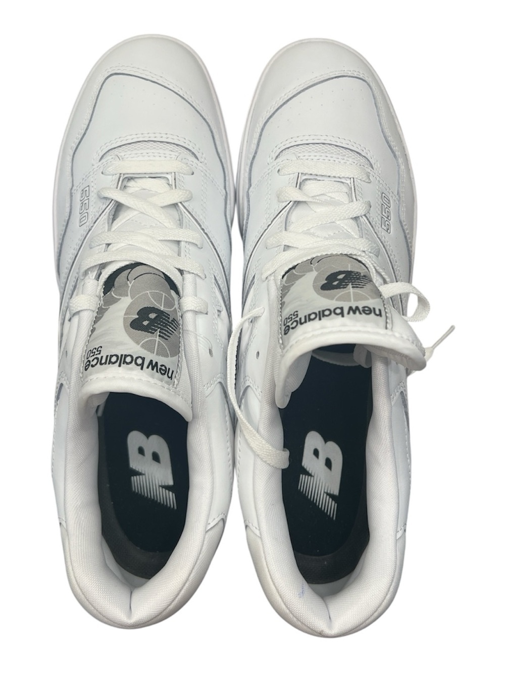 New Balance 550 BB550PB1 White/Gray Leather Low Top Lace-Up Men's Sneakers New - Picture 7 of 9